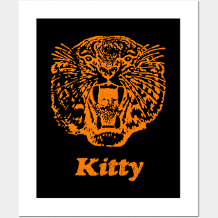 Orange Tiger Kitty Picture and Text Posters and Art